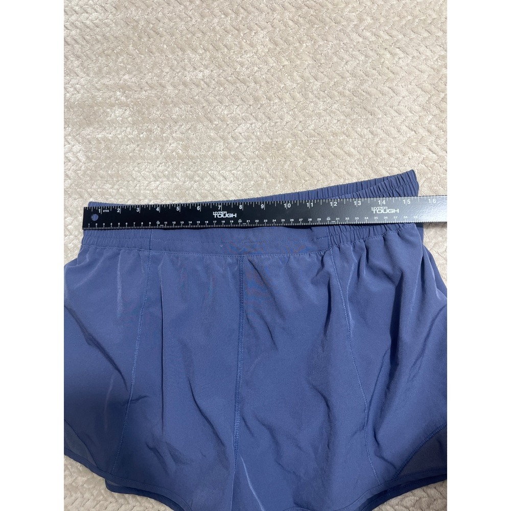 SO Womens Active Shorts Blue Mesh Trim Elastic Waist Running Gym XL - Picture 4 of 5